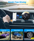 Driver using Magnetic Car Mount 2 Pack Universal Stick On Dashboard Phone Holder With Strong Magnets And Swift Snap Technology