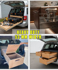 Heavy Duty 30 Inch Drawer Slides With 300 Lb Load Capacity, Ball Bearing Full Extension, Side Mount, Locking, 1 Pair For Cabinets And Tool Chests, Smooth Operation And Beefy Steel Construction
