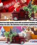 Big Metal Truck Centerpiece With Sunflowers And Honey Bees, Fall Farmhouse Decor, Vintage Pickup Style with greenery