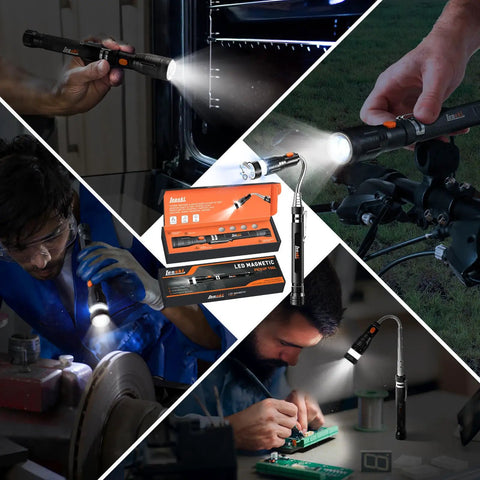 Flexible Magnetic Pickup Tool With Led A Handy Dad Gift For Fathers Day Great For Car Repair DIY Projects And Home Improvement From Daughter The Perfect Gift Idea For Men Who Want Nothing And Still Love Practical Handy Gadgets