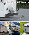 Waterproof DC Pass Through Kit For Starlink Mini Aluminum Bulkhead Connector on camper with RV, boat, battery box.