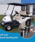 Shock Bushing Kit For Club Car DS Precedent 1982 Up And EZGO TXT Marathon 1989 Up Heavy Duty Plastic Bushings With Alloy Steel Spacers OEM 1011415 For Beefed Up Golf Cart Ride, golf cart shock bushing close-up