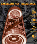Close-up of Go Kart Drive Belt 30 Series Replacement 9.100.018-725 showing heat resistance and compatibility with 30-series torque converters.