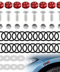 Universal Car Bumper Clip Kit With Front And Rear Quick Release Tabs Durable Aluminum Alloy Bumper Holders For Cars
