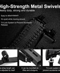 Two Point Paracord Rifle Sling With Swivels highlighting non slip texture and silent attachment for hunting.