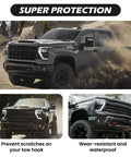 Chevrolet Silverado 2500/3500 HD Front Tow Hook Covers Hitch Cover For 2020-2026 Trucks Custom Fit Front Tow Hooks Red Durable