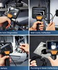 Endoscope Camera With Light For Tight Spaces, IP67 Waterproof Borescope in various inspections: auto, wall, HVAC, sewer