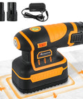 Pro Grade Tile Vibration Tool For Fast Tile Installation with 6 Gear Adjustable Vibration Up To 12000 RPM, Includes 2 Batteries