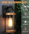 2 Pack Dusk To Dawn Outdoor Wall Light Fixtures With Photocell Sensor Hands Free Convenience Waterproof Exterior Lantern Sconces