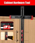 4 In 1 Adjustable T Square Measuring Tools 24 Inch Aluminum Ruler With Protractor Bevel Gauge and Square Cabinet Hardware Jig on wood