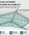 Beastly Sturdy Heavy Duty Party Tent For Outdoor Events with extra vertical support bar for maximum stability in the structure