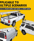 6 Inch PVC Conduit Carrier Kit With Heavy Duty Locking on trucks and SUVs for secure pipe transport in various scenarios