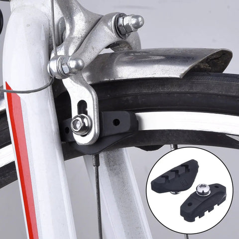 2 Pairs Road Bike Brake Pads With Installation Tool Caliper Blocks 50 Mm Length For Quick No Fuss Swap, on bike wheel