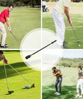 Stainless Steel Golf Swing Trainer For Power And Flexibility Training Portable Backyard Or Course Practice Durable Steel Rod