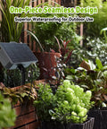 Compact Programmable Solar Automatic Plant Waterer Kit for Indoor And Outdoor Use with self watering drip irrigation in garden