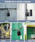 Smart Padlock With Keyless Entry And Bluetooth Keypad Water Resistant For Indoor And Outdoor Use on gates, cabinets, bicycles, chains, and storage rooms.