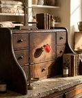 Adorable 3D Peach Cabinet Knobs And Drawer Pulls For A Fresh Playful Home Vibe displayed on rustic wood cabinet.