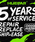 5-year service guarantee with repair, replace, and shipping options, promotional graphic for Pro Grade Laser Level.