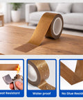 Pro Grade Teflon Tape For Heat Sealer Machine on table with heat, water, and glue resistance features shown