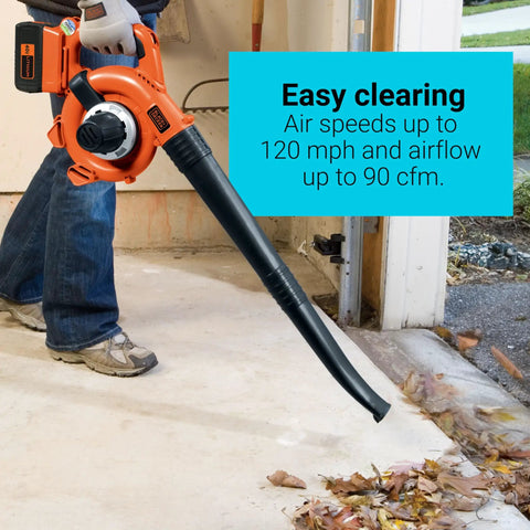 40V Max Cordless Hard Surface Sweeper With PowerCommand For Quick Debris Clearing On Driveways Decks And Garages Lightweight Tool Only 120 MPH Air Speed And 90 CFM Airflow