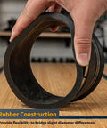 Rubber coupler demonstrates flexibility in diameter for dust collection with the PowerPac 5 Piece Dust Collection Blast Gate Set.