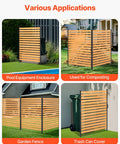 Various uses of Wood Privacy Fence Screen For Outdoor AC Unit And Trash Can In Your Yard 39 Inch Wide By 61 Inch Long One Panel