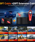 PowerScan PS100 Power Circuit Probe Kit For All 12V And 24V Cars, Pro Grade Automotive Diagnostic Tool With Real Time Readouts, Easy Wiring Tester, Durable, Reliable Car Electrical Troubleshooter, 20FT cable and extension cable