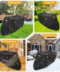 Heavy Duty Tricycle Cover For Adults Weatherproof UV Protection Windproof Snow Resistant Outdoor Shield Black Oxford Cloth Fits 75L X 30W X 44H For 3 Wheel Bikes Mountain Road Cruiser And Some E Bikes on tricycle outdoors