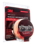 Headlight Lens Restoration Kit 39008 packaging with disc pad holder and polishing components visible.
