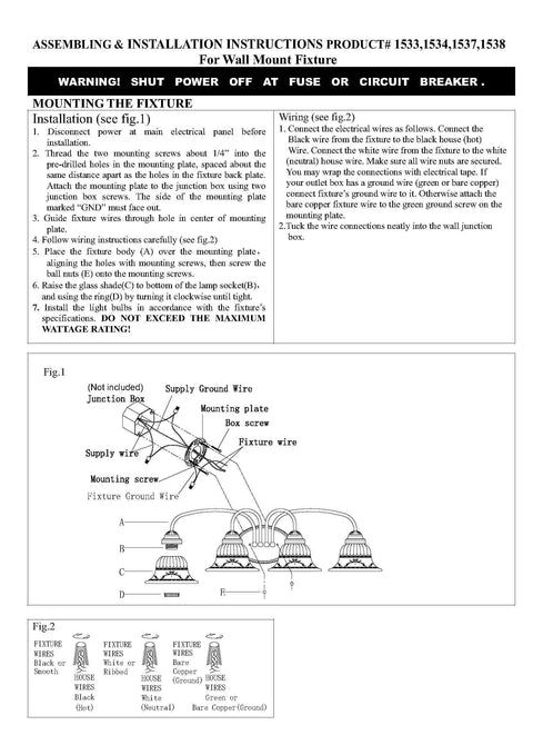 Installation guide for Edgemont 3 Light Vanity Light in Polished Brass with White Alabaster Glass, showing wiring diagram.