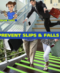 Grippy Black Grip Tape For Stairs And Outdoor Use, Waterproof, Ultra Strong Adhesive, Clear Non Slip Stair Treads Tape in use
