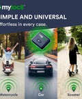 Keep Your Ride Secure With This Heavy Duty Magnet GPS Tracker Featuring Free 4G LTE Tracking App with motorcycle, car, and scooter.