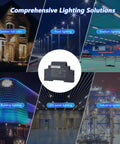 Straight Up Reliable 15 Watt 12 Volt Din Rail Switching Power Supply 1.25 Amp shown with lighting application examples.