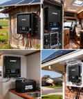 60 Amp MPPT Solar Charge Controller With 200V Max Input installed in various real-world RV and outdoor setups