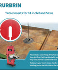 Table Inserts For 14 Inch Band Saws And 24 Inch Scroll Saws, 2 Pack, 2.5 Inch Diameter And 0.1 Inch Thick, Fits Multiple Brands.