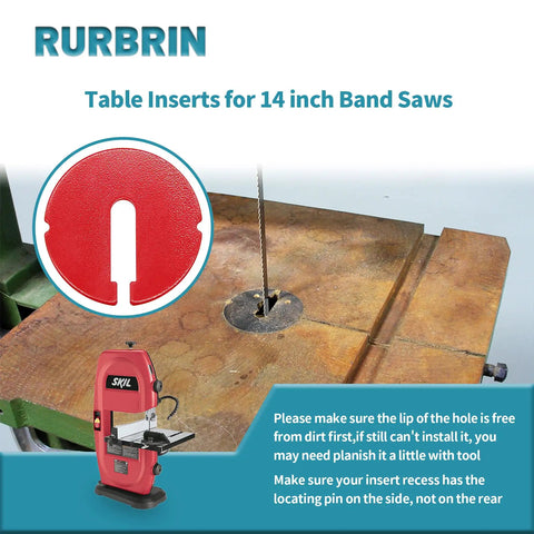 Table Inserts For 14 Inch Band Saws And 24 Inch Scroll Saws, 2 Pack, 2.5 Inch Diameter And 0.1 Inch Thick, Fits Multiple Brands.