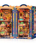 Day Of The Dead Book Nook Kit For Adults And Teens, Dope 3D Wooden Dollhouse Scene With LED Lights, Plaza De Los Muertos Street Decor
