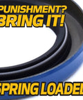Close-up of spring-loaded seal from Beefed-Up Heavy Duty Boat Trailer Bearing Kit with greaseable protectors for tandem trailers.