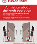 Mechanical Keyless Combination Latch Door Lock With Flat Spindle Double Sided Keypads For Gates Fences And Windows No Battery Or Power Needed Bump Key Proof Oil Rubbed Bronze Finish Not A Deadbolt hinge operation diagram.