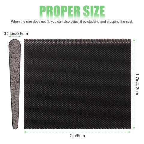 Six Pack Self-Adhesive Door Corner Seals, Gap Filler Seal Strips Weather Stripping Draft Stopper for Door Frames dimensions