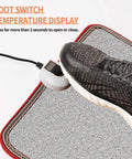 Under Desk Electric Heated Floor Mats Toe Warmer 110V For Office And Home with foot pressing easy switch button