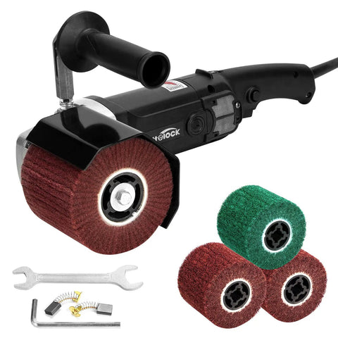 Beast Metal Burnishing And Polishing Machine With Four Burnishing Wheels Electric Sander Polisher for Metal and Stainless Steel