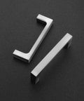 30 Pack Solid 3 Inch Square Cabinet Handles In Brushed Nickel For Drawers And Kitchen Cabinets on dark background