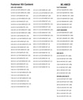 All In One 5,170 Piece Grade Eight Coarse Thread Hex Bolts And Nuts Kit contents list showing screw sizes and quantities.