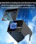 Beefy Hybrid Storage Rig Housing Two Sata Drives Alongside Triple M.2 NVMe Slots With Flexible Raid Configs Built In Silent Fan And Super Fast Dual USB 3.2 Ports For Max Capacity Setup with blue cooling fan and aluminum housing.