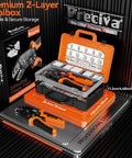 Mini-Fit Jr Crimping Kit Pro Grade With 12 Connector Types 2-10 Pin Molex 4.2mm, crimping pliers, terminals, removal tool in orange case