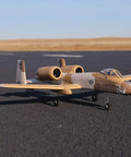 UMX A 10 Thunderbolt II RC Airplane With 30mm EDF BNF Basic AS3X Safe Select on tarmac, 562mm wingspan, carbon fiber nose