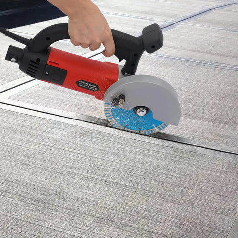 Professional 3000W Corded Circular Saw With Pure Copper Motor And 7000 RPM Water Cooled Wet Dry Cutting Machine cutting through concrete