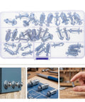 Metal Jack Nuts Assortment Kit 35 Pcs M4 M5 M6 Hollow Wall Anchors Petal Expansion Screws For Secure Fastening In Plasterboard And Hollow Walls For Home DIY Repairs And Projects, clear case