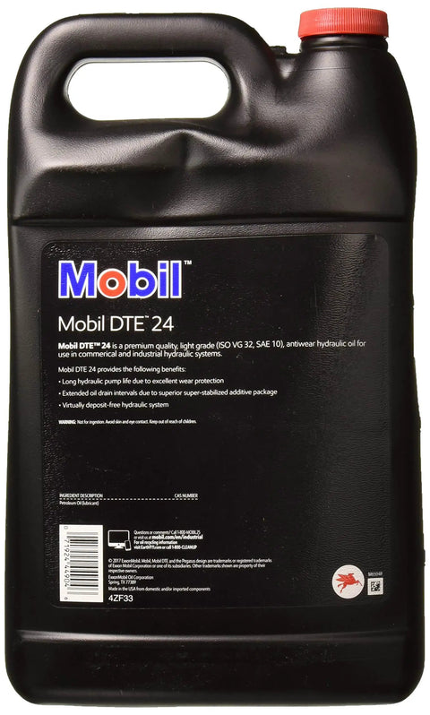 DTE 24 Hydraulic Oil Light One Gallon For Heavy Duty Systems With Pro Grade Anti Wear And Corrosion Protection Extends Component Life And Boosts Uptime Ideal For Auto Truck And Industrial Equipment